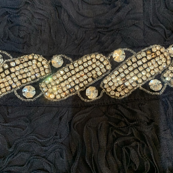 Spaghetti straps, short cocktail dress with - Picture 3 of 3